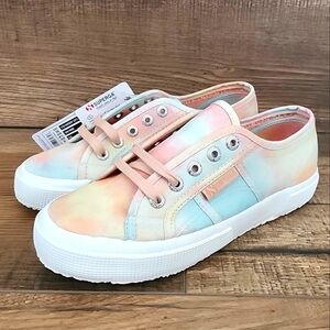 Superga Women Pastel Tie Dye Sneaker Shoes Size 6